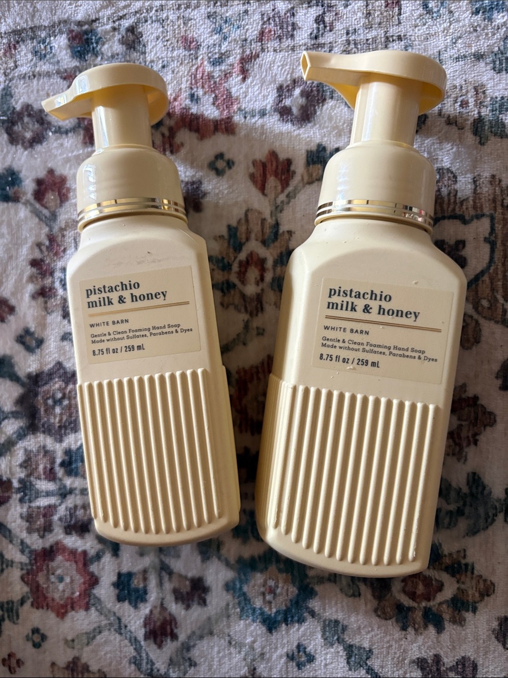 Nwt Bundle of 2 Pistachio Milk & Honey 8.75 Oz bottles of foam hand soap